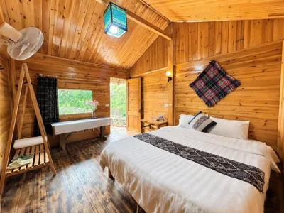 Deluxe Double Room — Muong Hoa Valley View Farmstay